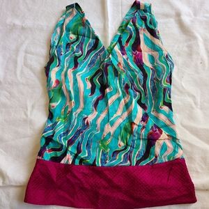 Diane vonFurstenberg silk sleeveless Parthia top size 4